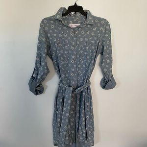 AG Floral print denim dress
